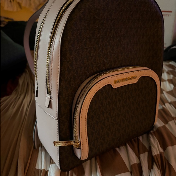 Michael Kors Brown and Gold Backpack with Classic Design - Picture 1 of 2